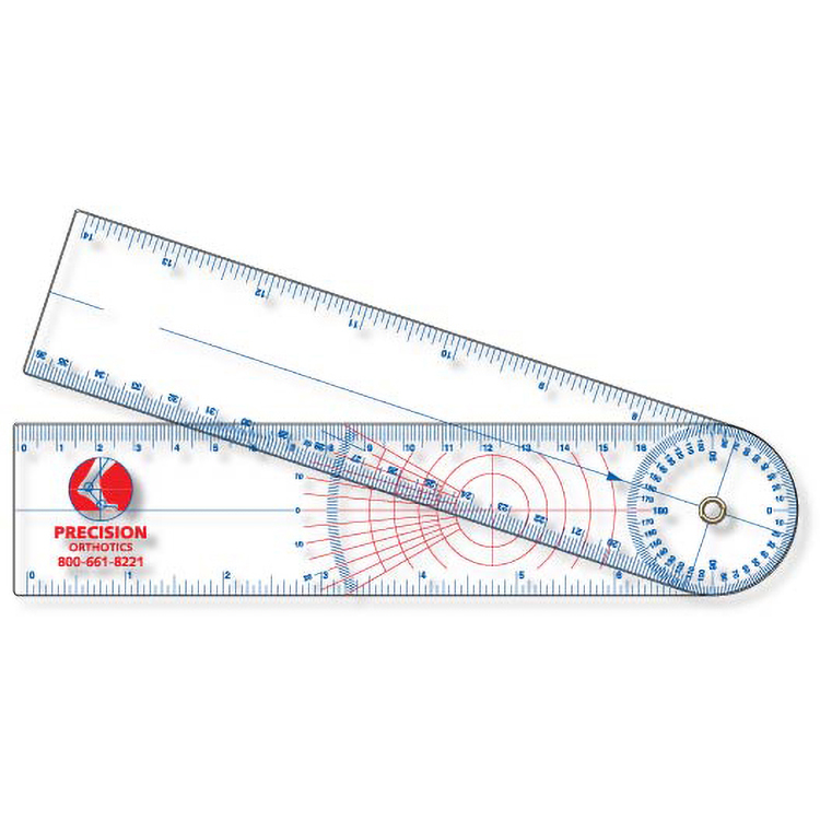 .030 Clear Plastic Stock Shape Goniometer (1.75"x14.25") 2