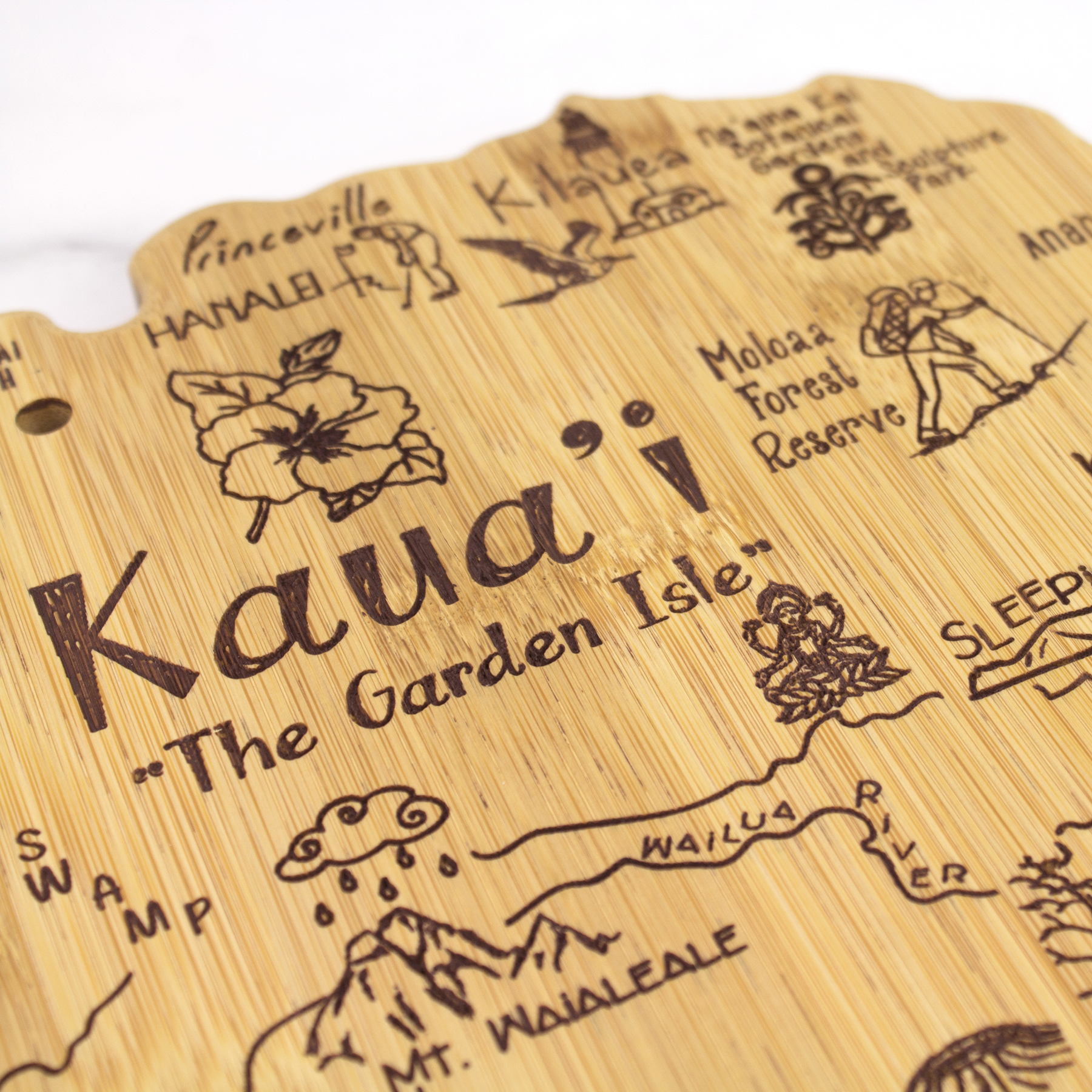 Destination Kauai Hawaii Cutting & Serving Board 8