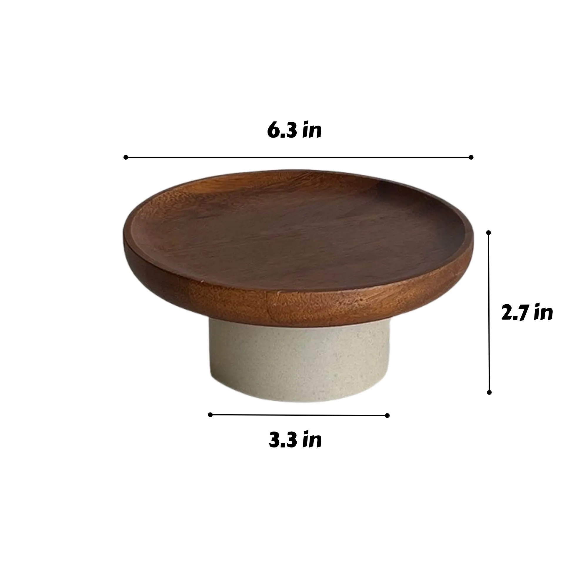 Wooden Cake Tray 2
