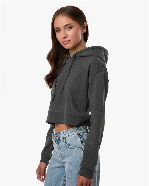 Women's Cropped Fleece Hooded Sweatshirt - BW5404 52