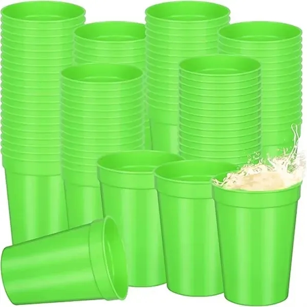 16 oz Stadium Party Tumbler with Reusable Plastic Cup 2