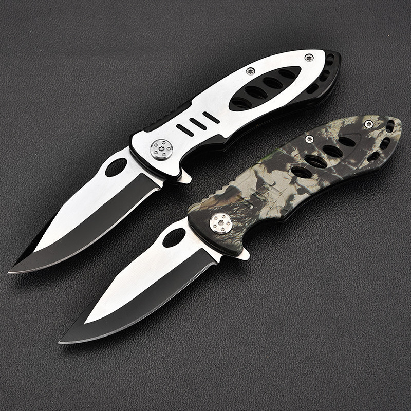 Camouflage Stainless Steel Folding Pocket Knife 2