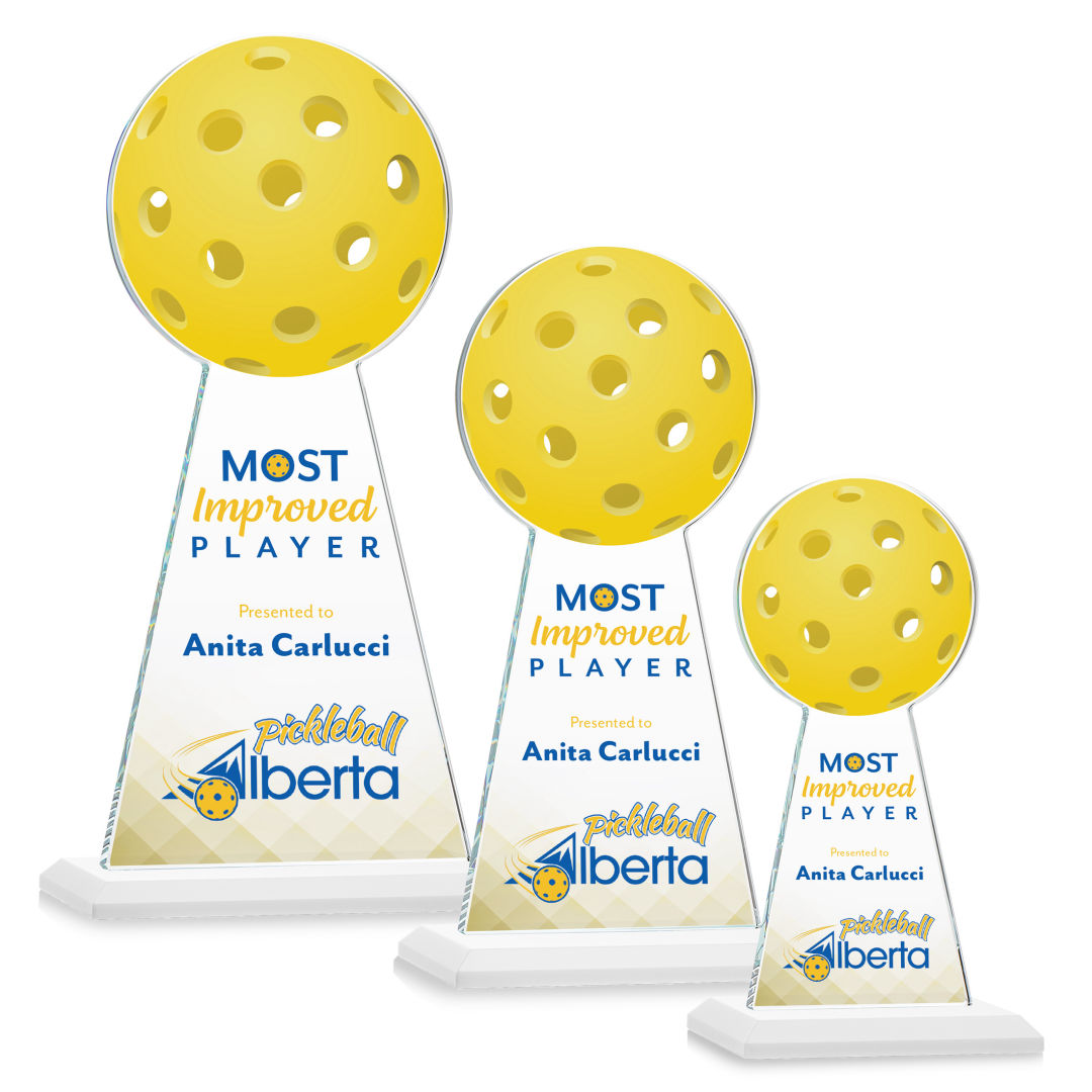 Edenwood Pickleball VividPrint™ Award - White 5