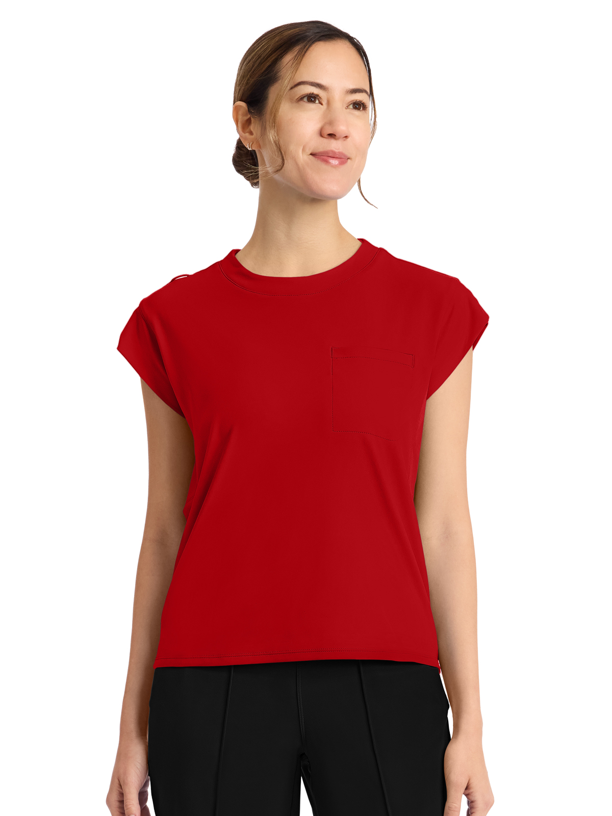Cherokee - Cherokee Achieve - Women's 1-Pocket Crew Neck Top 50