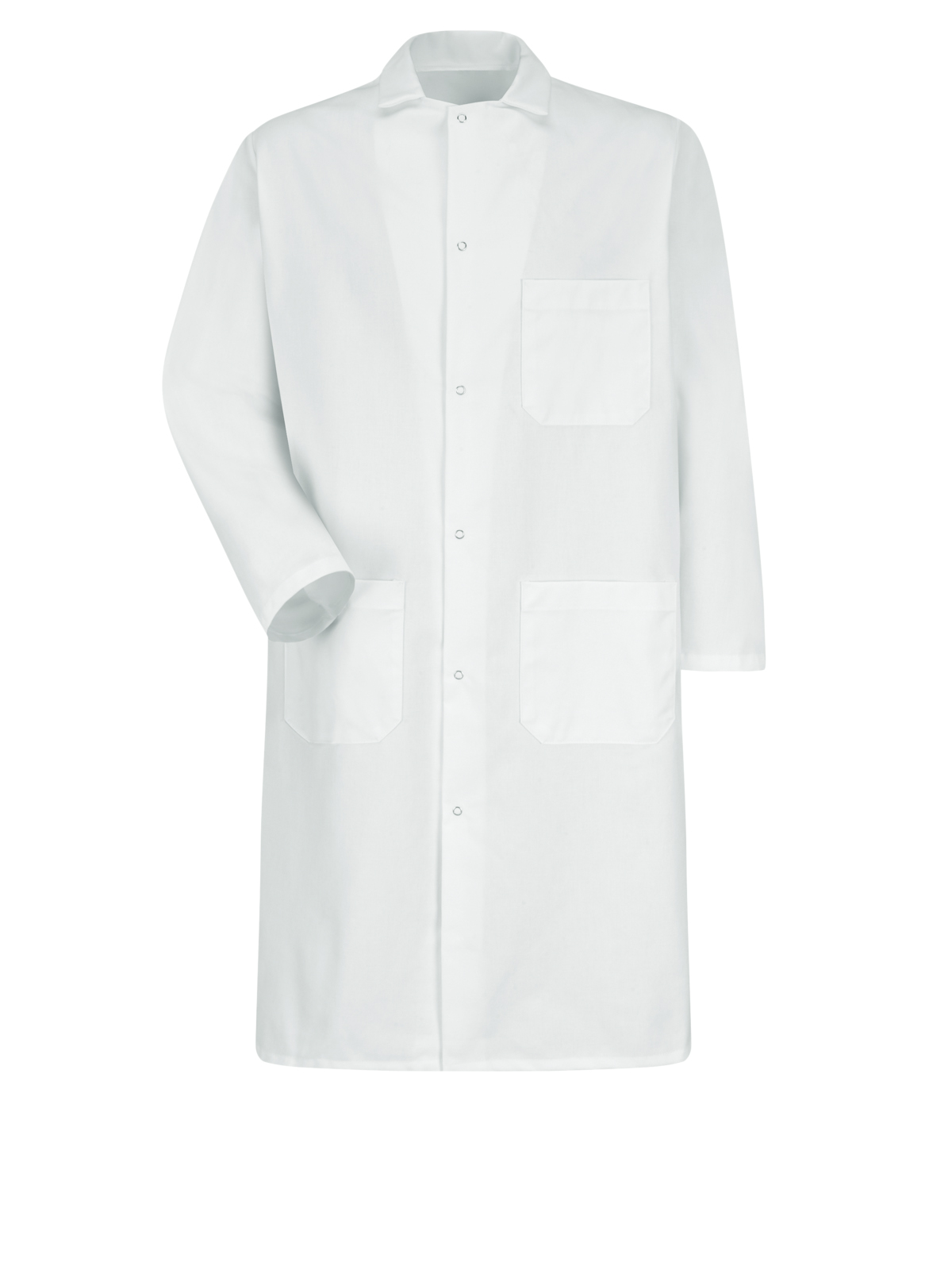 Red Kap Food Processing - Unisex Gripper-Front Exterior Chest Pocket 44.75" Butcher Frock