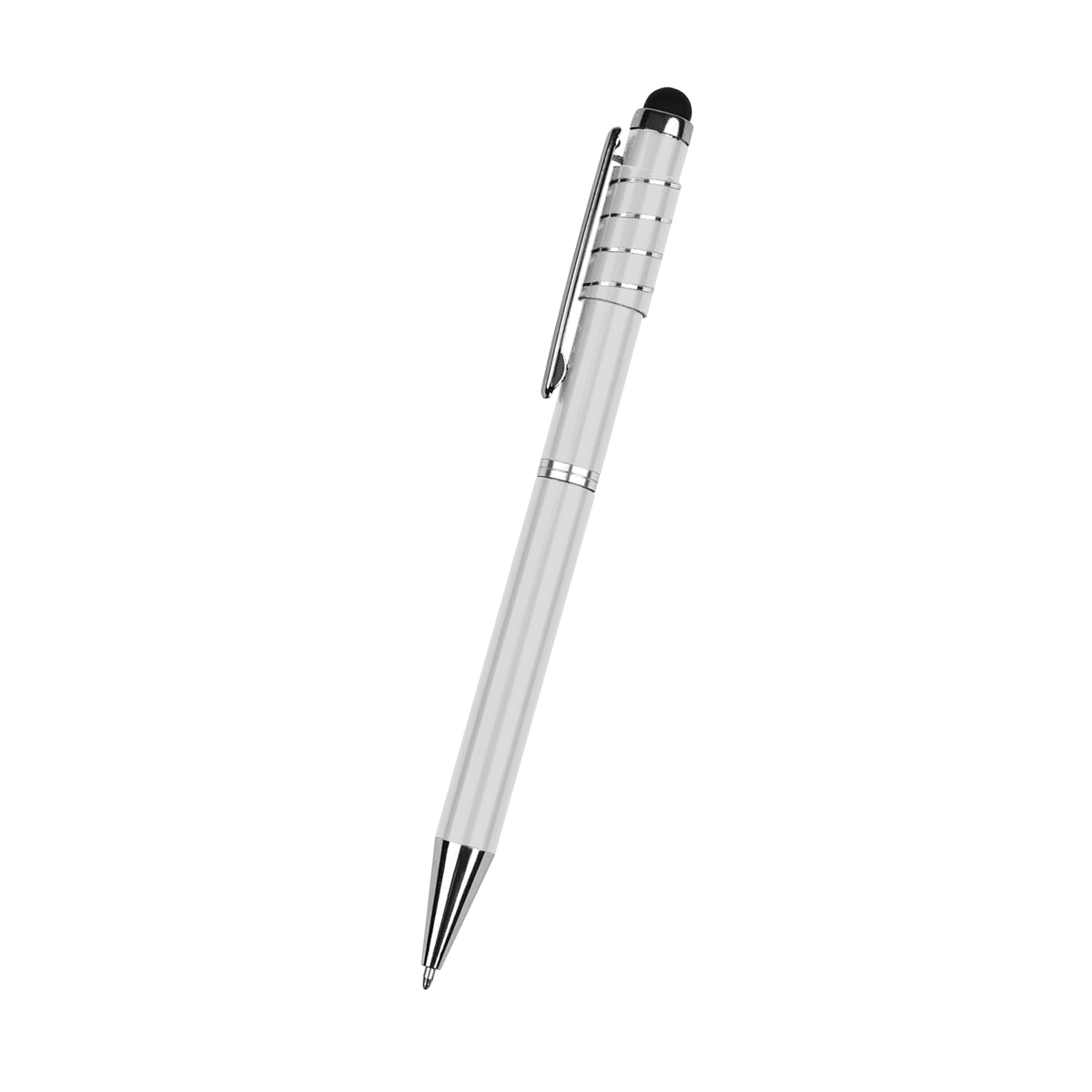 Recycled Aluminum Spinner Pen With Stylus 6