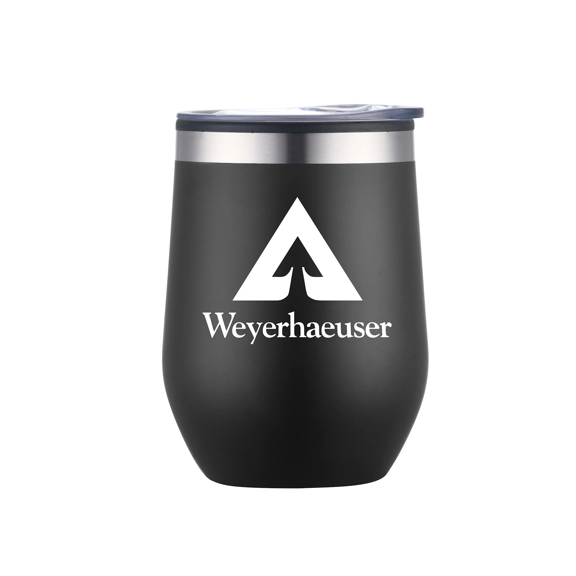 12oz. Double Wall SS / PP Wine Mug with Clear Lid 6