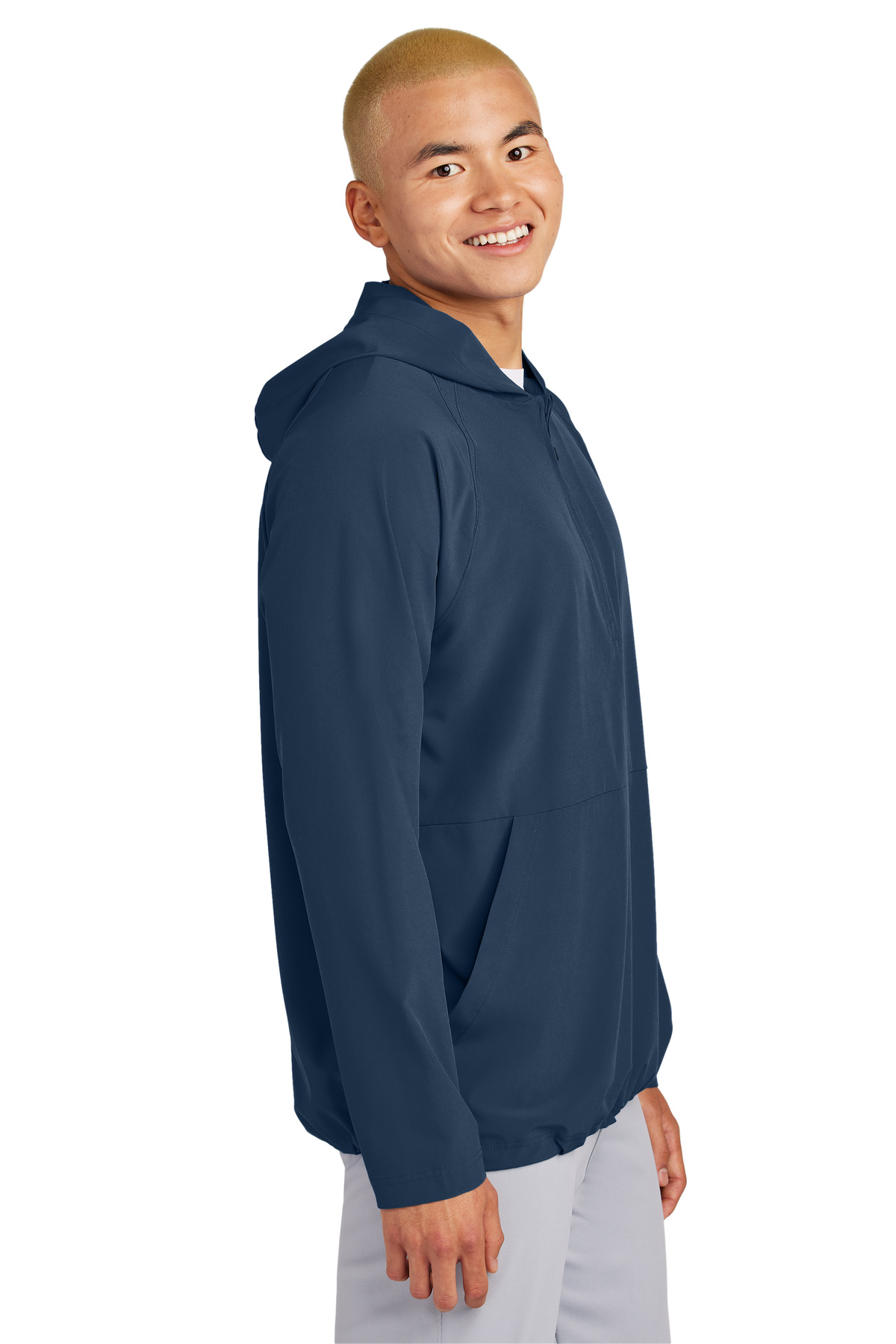Sport-Tek Repeat 1/2-Zip Long Sleeve Hooded Jacket JST488 24