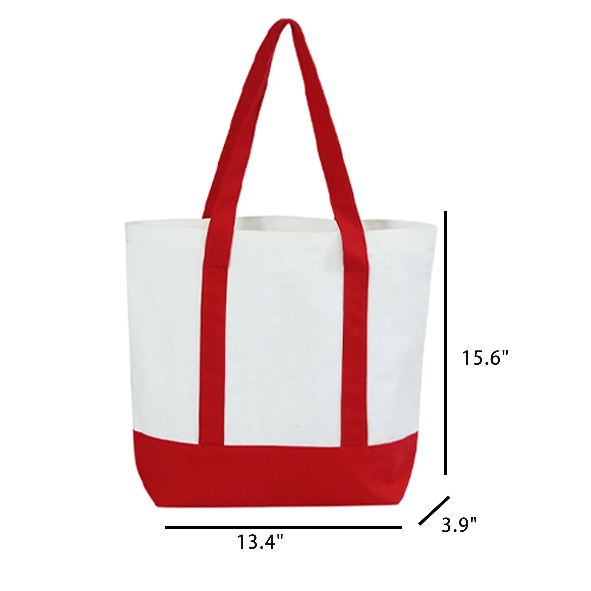 Canvas Shoulder Tote Bags, custom tote bag with logo imprint 3