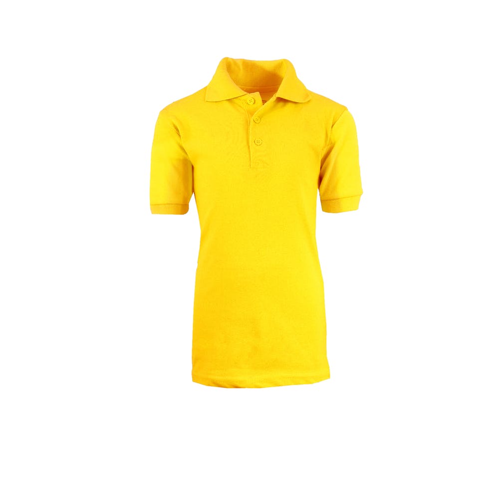 Unisex Adult Uniform Polo Shirts - Gold 2X 2