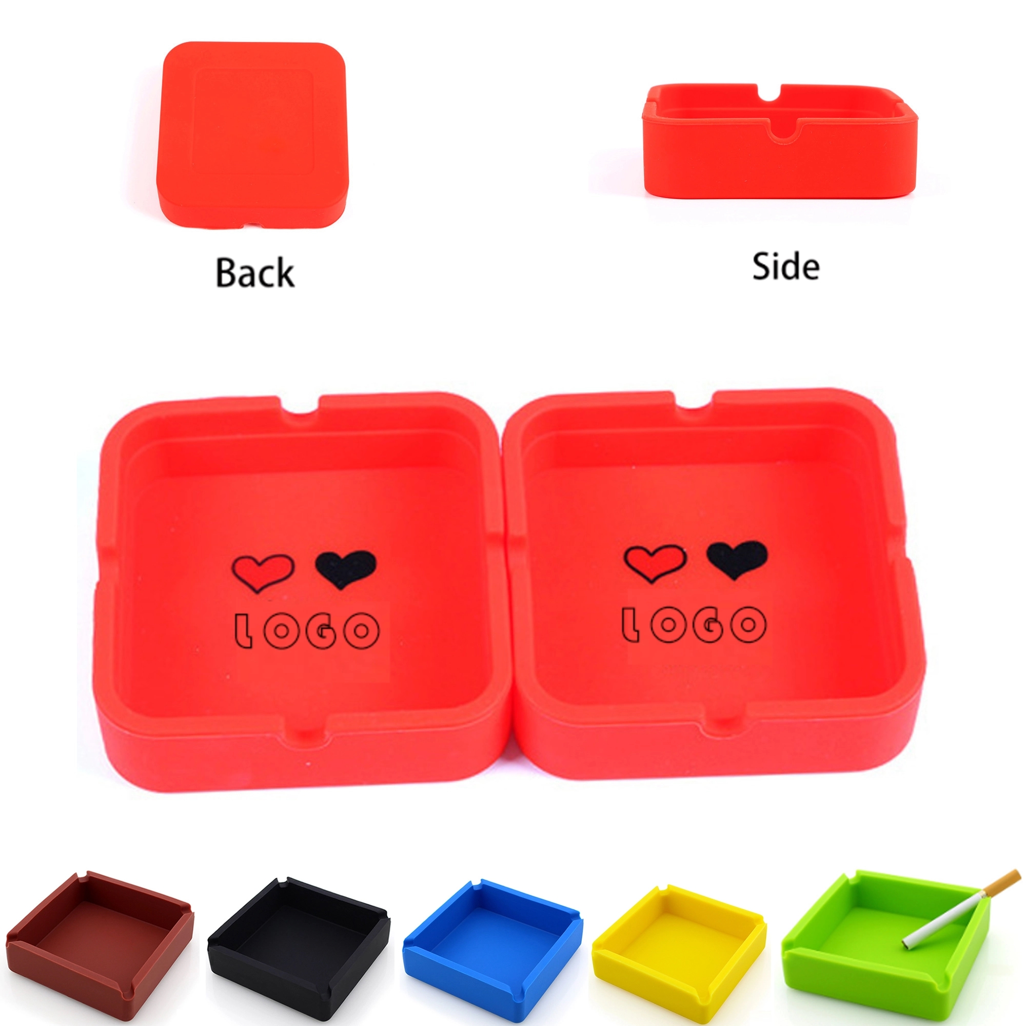 Silicone Ashtray 4 Cigars 5
