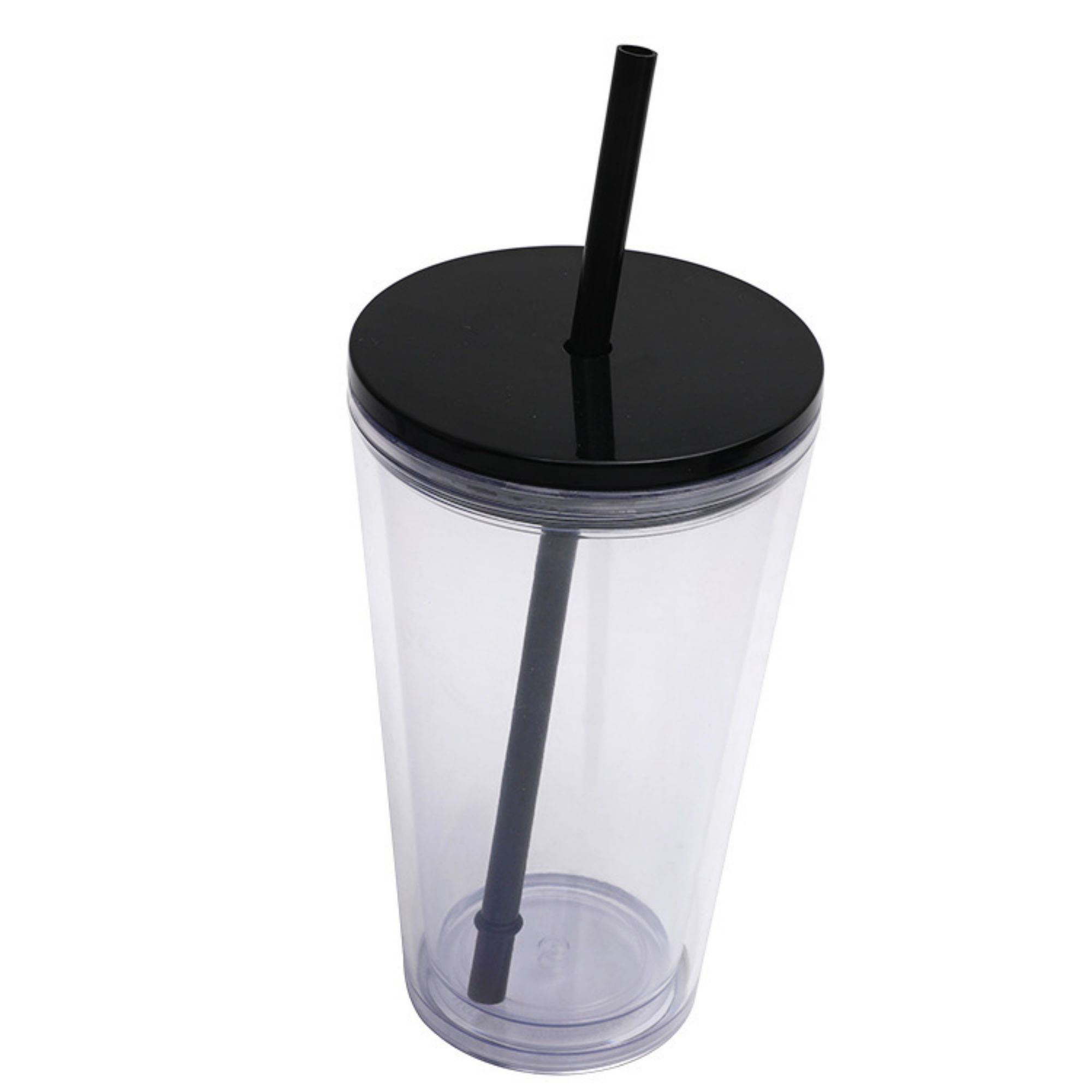 16 oz Fashion Double Layer Straw Cup 3