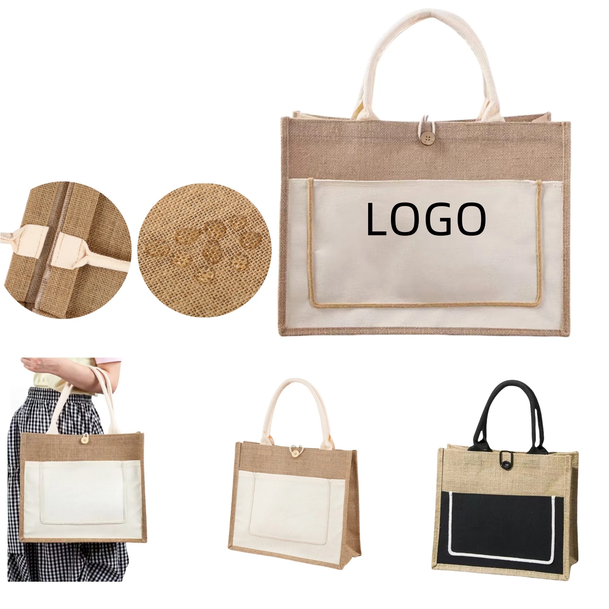 Eco-Friendly Carry-All Jute Bag 1