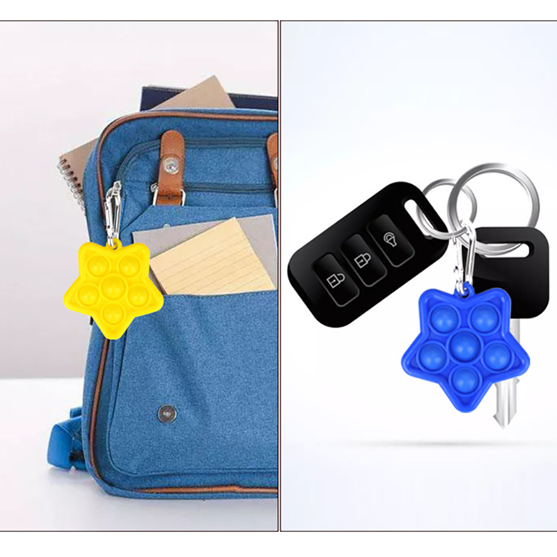 2 in 1 Stress Relief Popper Keychain 12