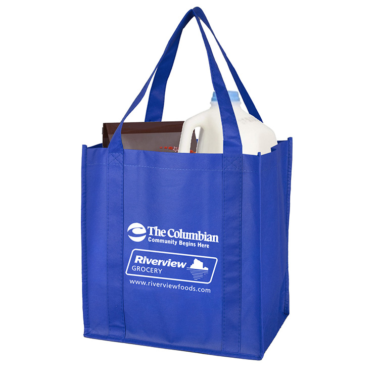 12-1/2"W x 13"H x 8"Gusset - "MEGA" Grocery Shopping Tote Bag 16