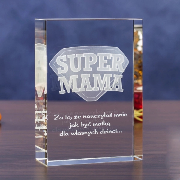 3D Laser Engraved Crystal Block 2
