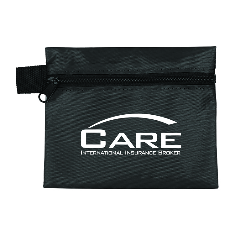 "Europa" 5 Piece Kit with 3-Ply Mask & Antiseptic Wipes in Zipper Pouch 3