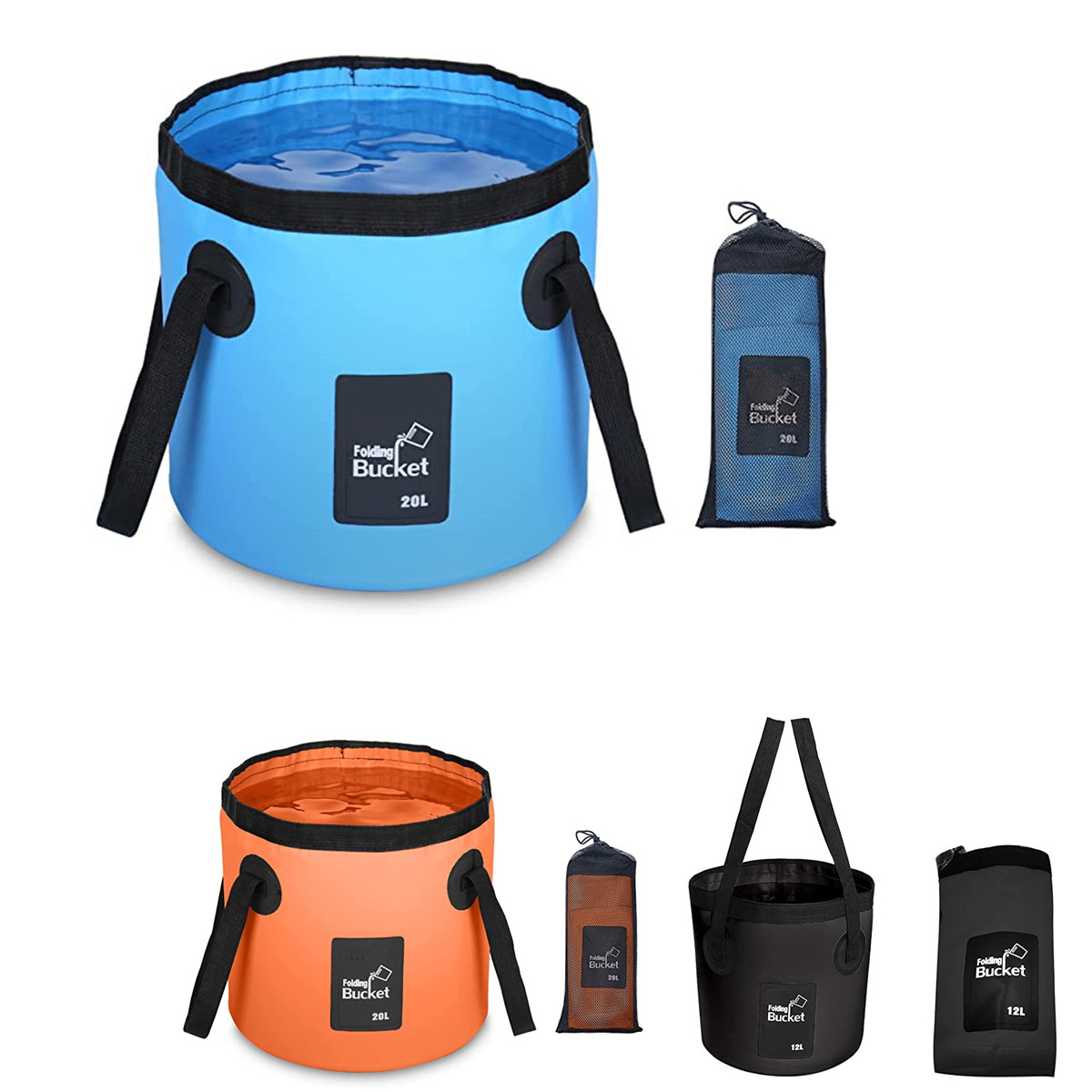 12L Collapsible Bucket with Handle 1