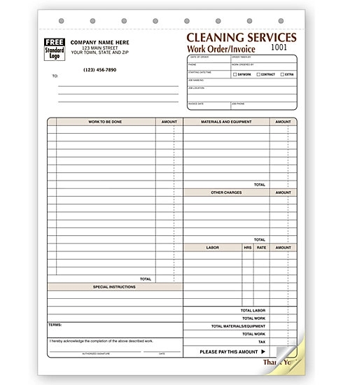 Cleaning Company Contract , Work Orders 2