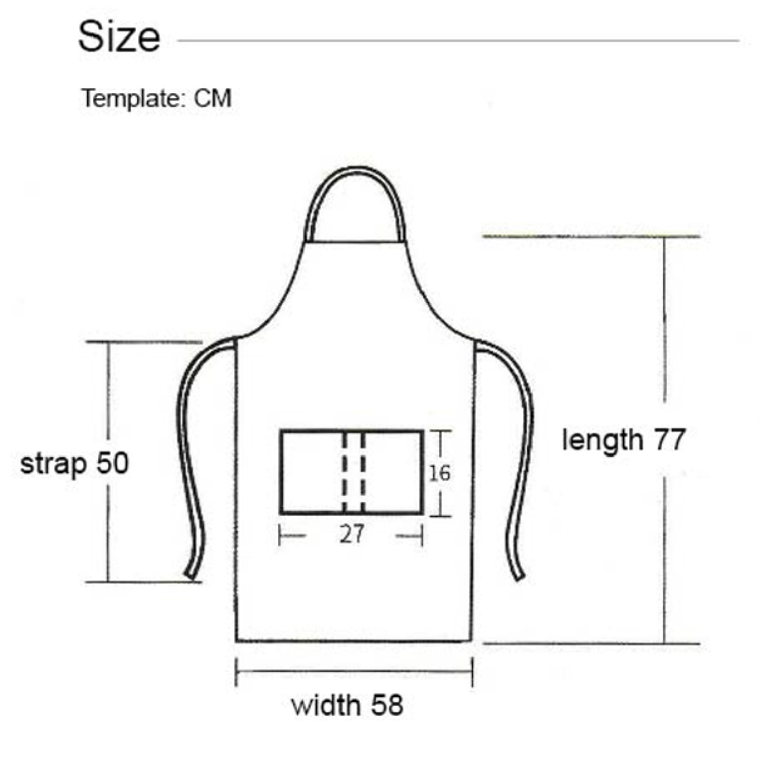 12 oz. Woven knitted Kitchen Aprons w/ 2 Pockets with accent 6