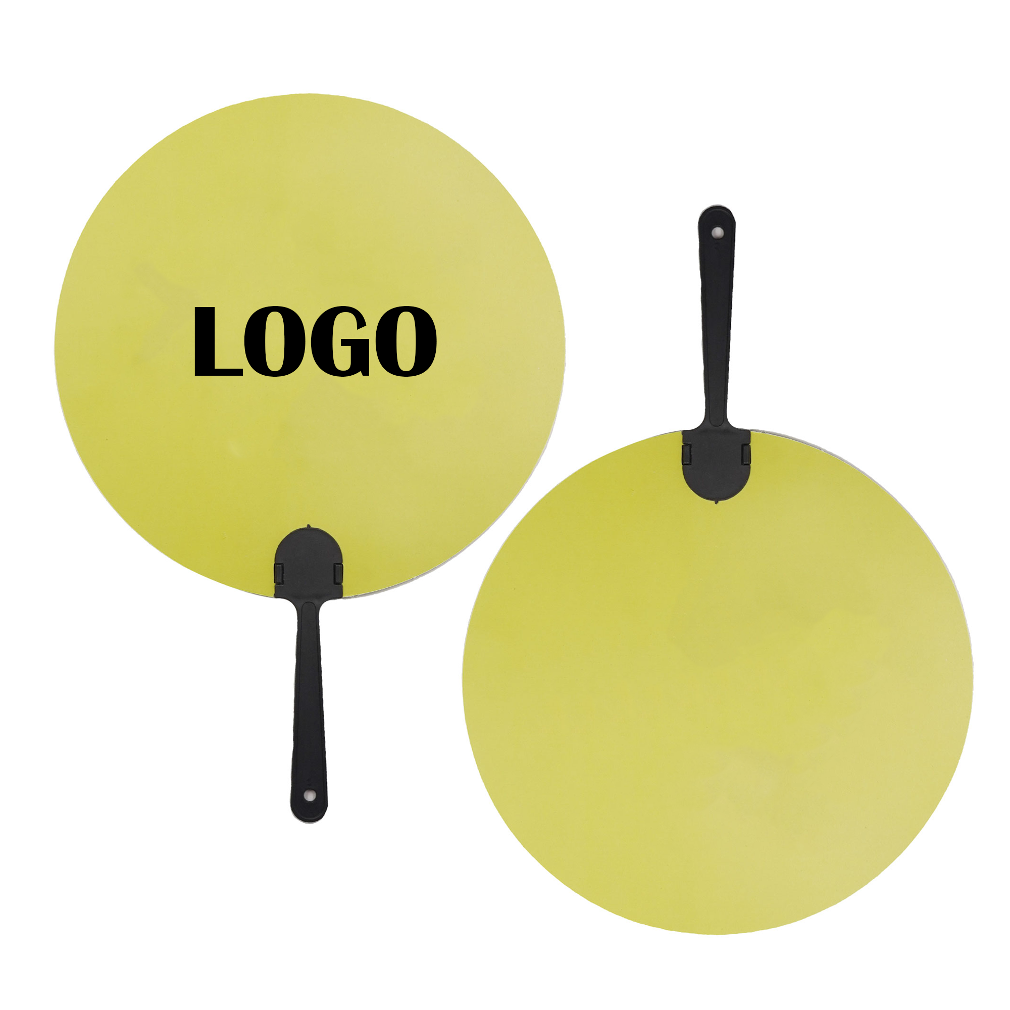 Vibrant Full Color Fan With Lightweight Plastic Handle For Events 1