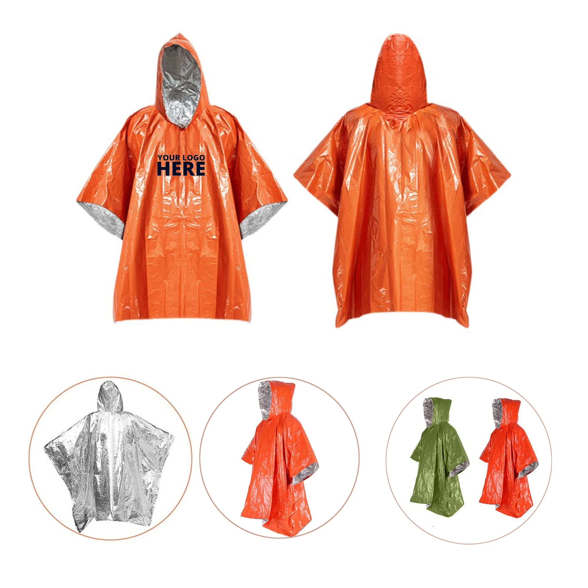 Emergency Rain Poncho For Unisex