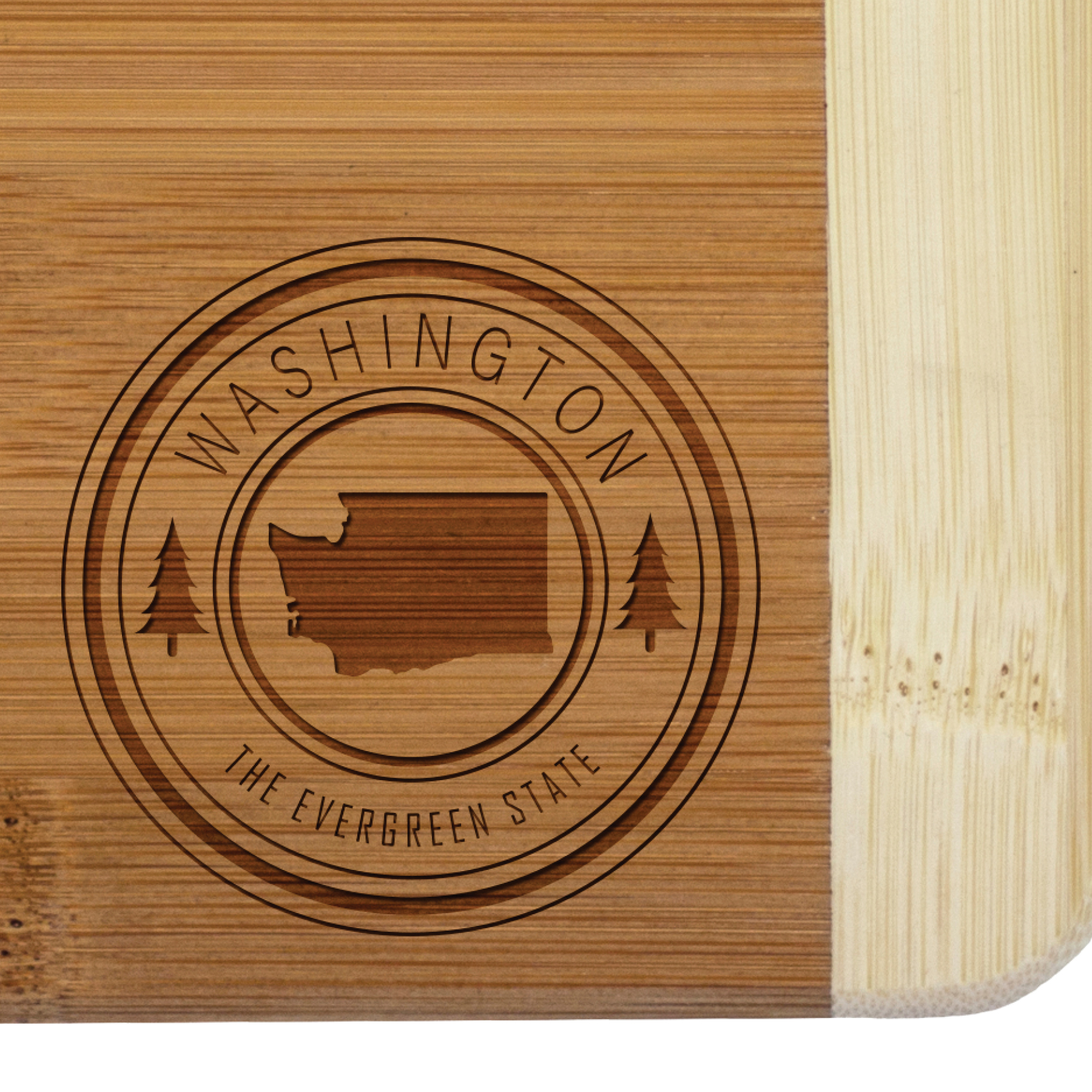 Washington State Stamp 2-Tone Bar Board 3