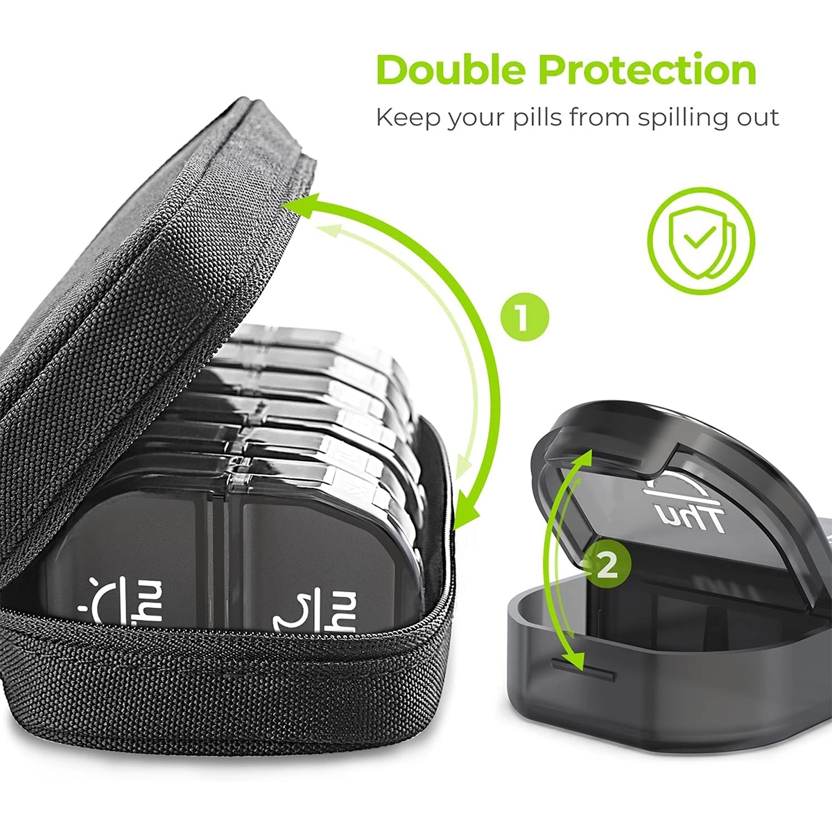 Canvas Bag Weekly Pill Organizer 2