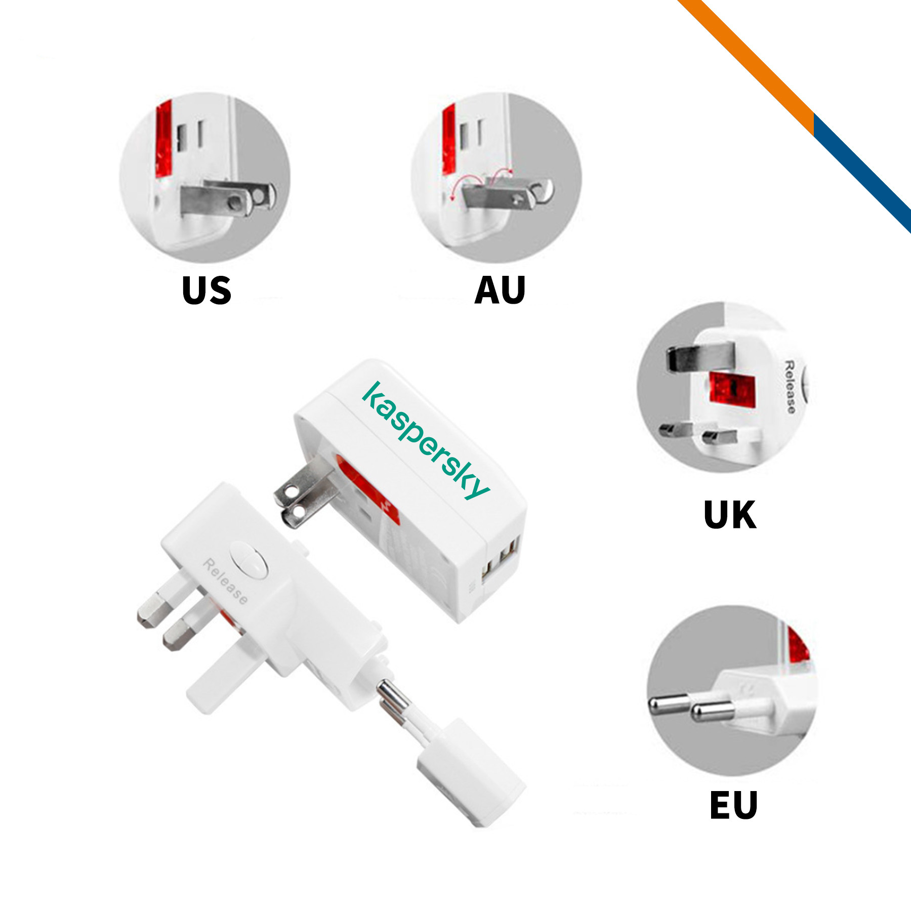 Avon 3in1 2 Ports Fast Charging Universal Charger 5