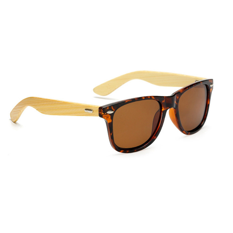 Polarized UV Protection Bamboo Frame Sunglasses 3