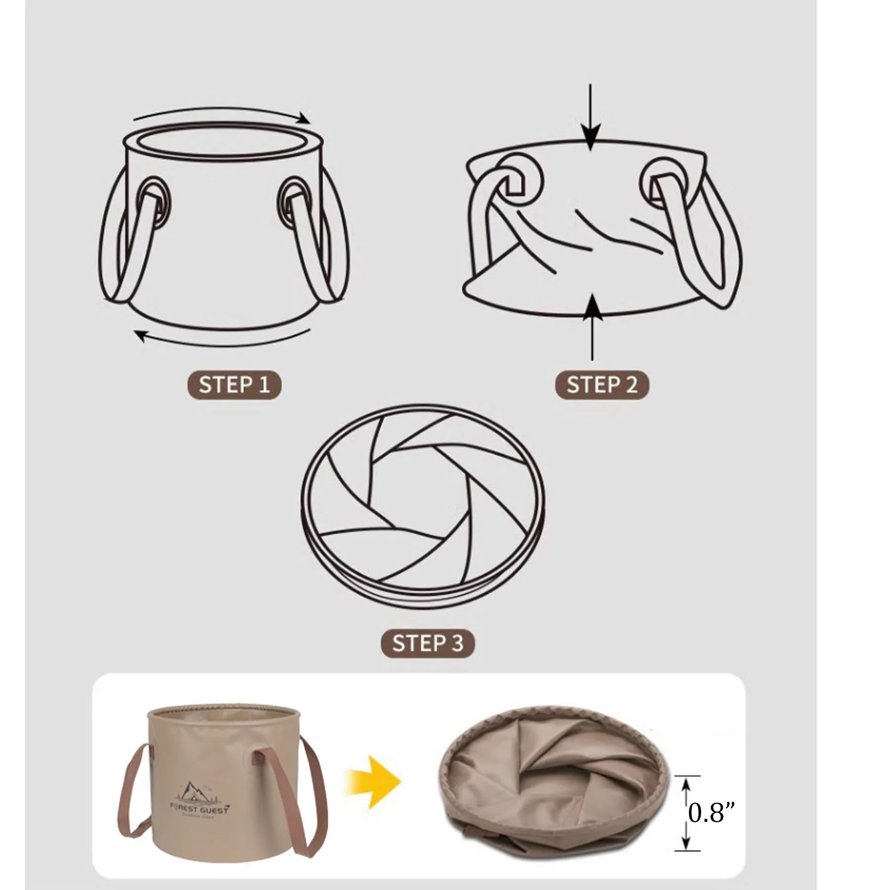 5.3-Gallon Collapsible Bucket 9