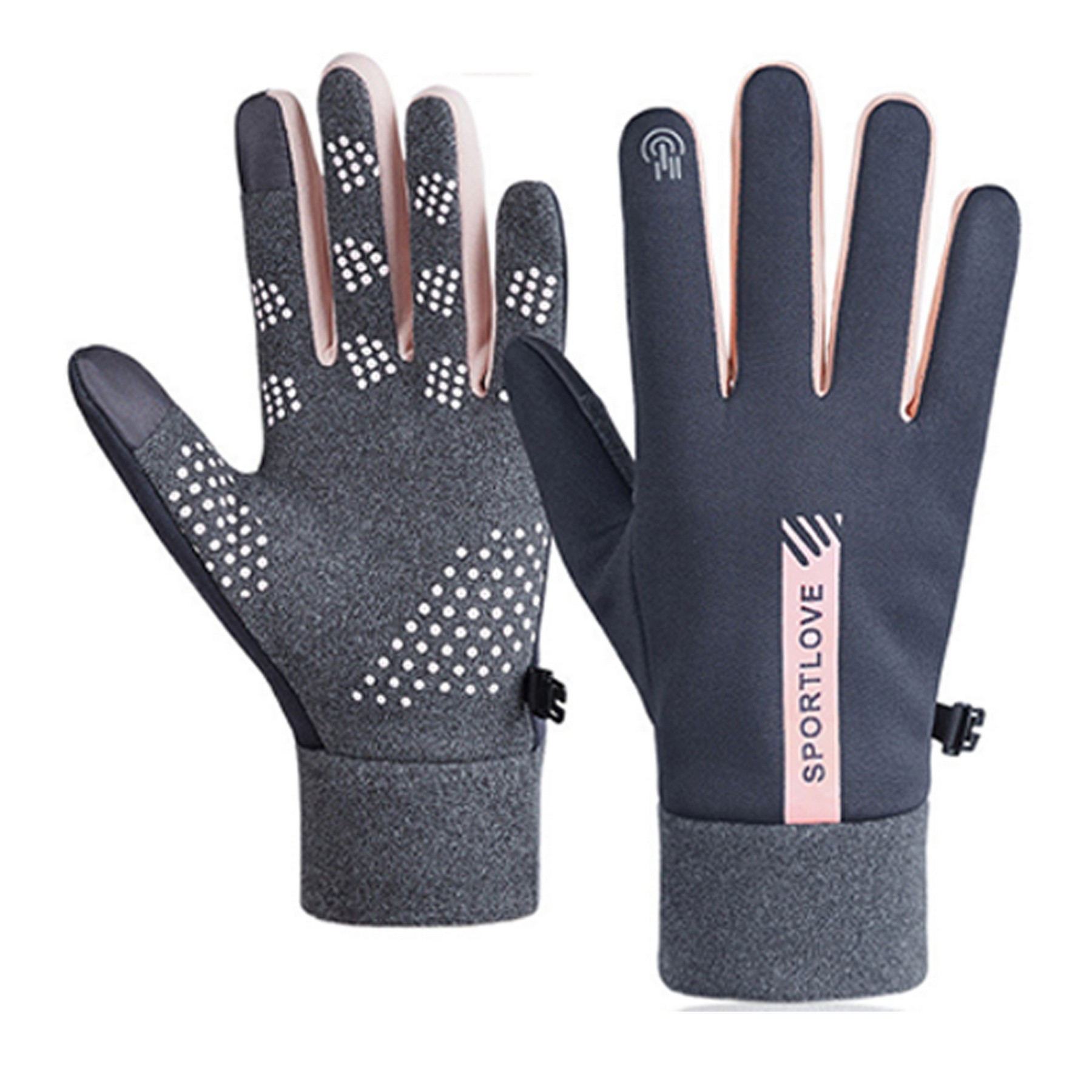 Women's Fleece Touch Screen Waterproof Gloves 4