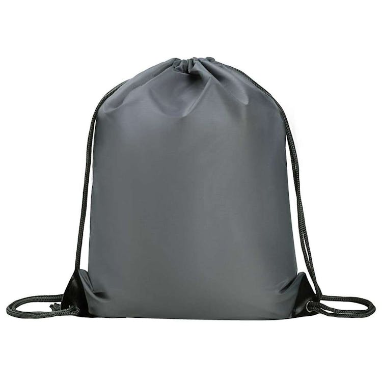 Gray Drawstring Bag 17" 2