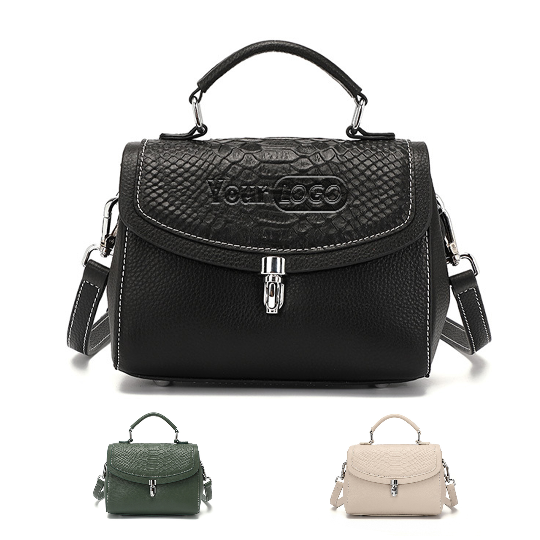 Genuine Leather Casual shoulder cross-body women's bag 1
