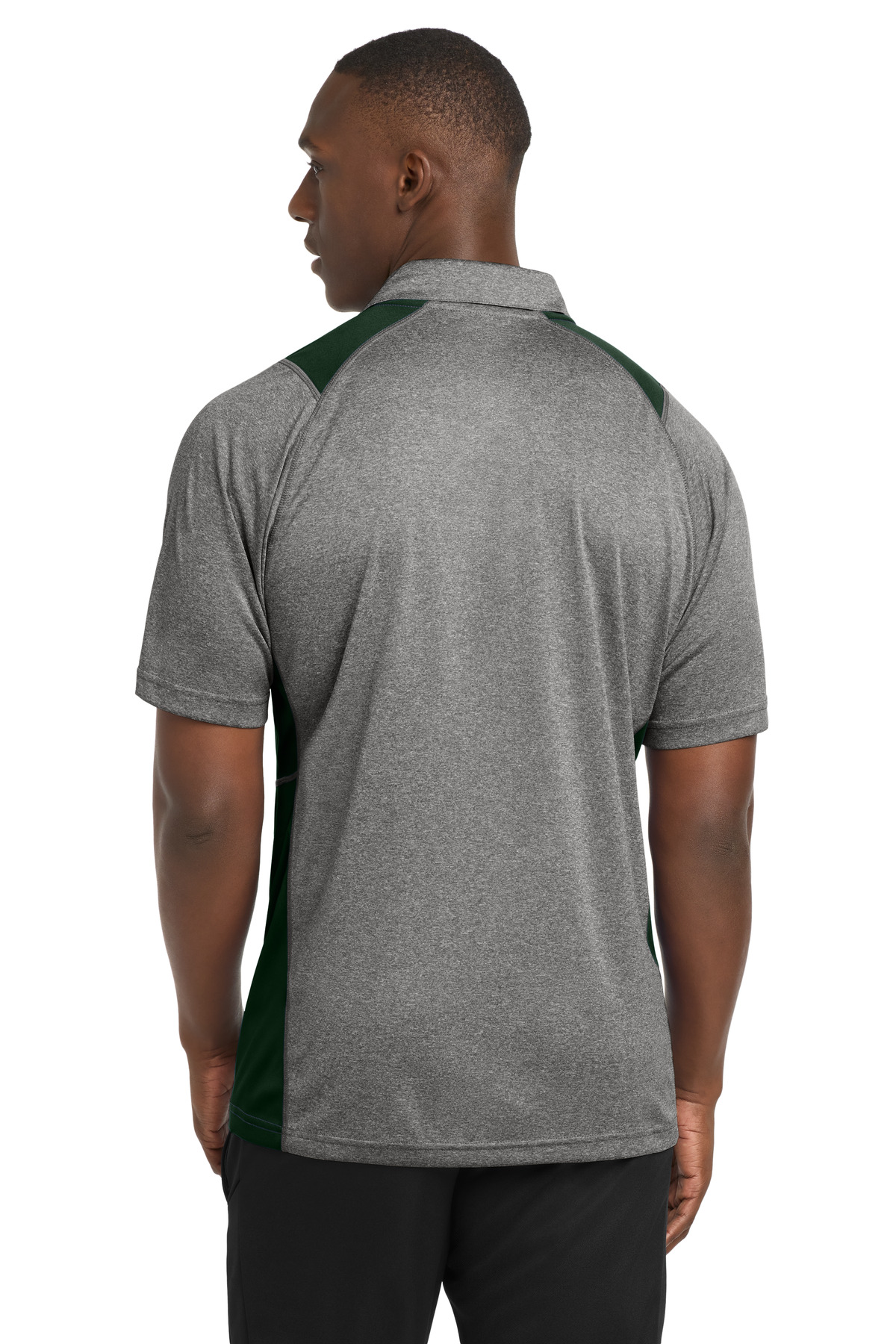 Sport-Tek Heather Colorblock Contender Polo. ST665 83