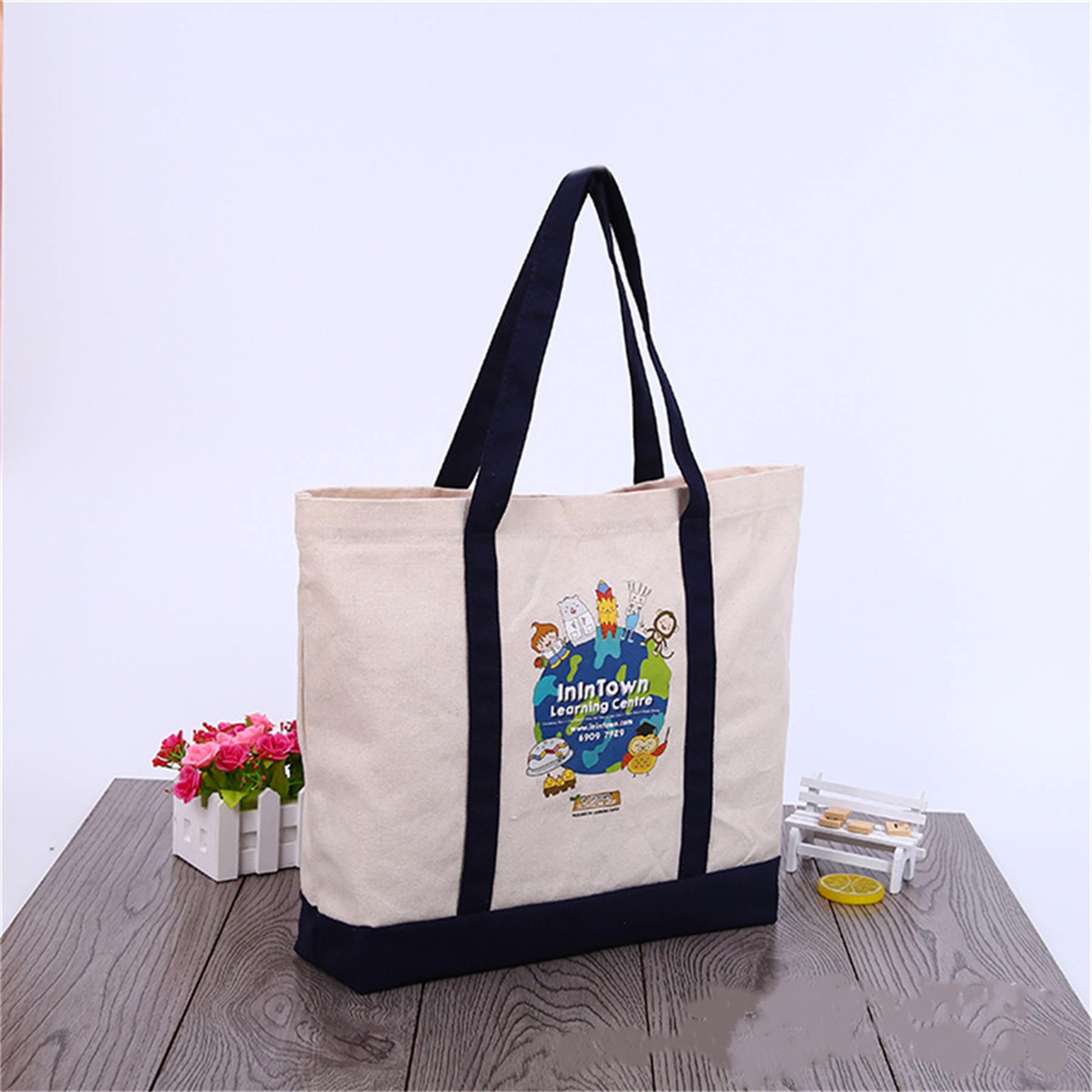 Canvas Tote Bag, custom tote bag with logo imprint 3