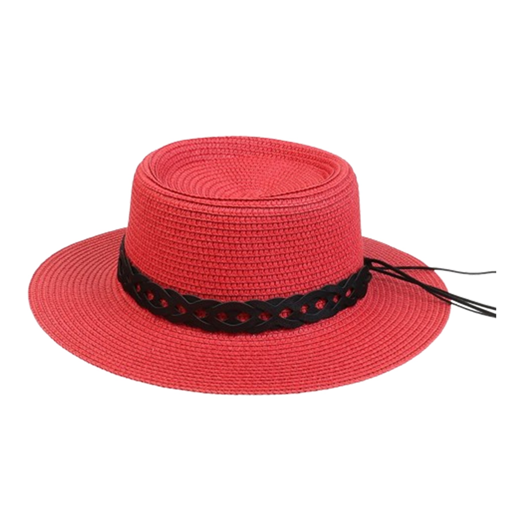 Summer Flat Sun Protective Straw Hat For Women 7