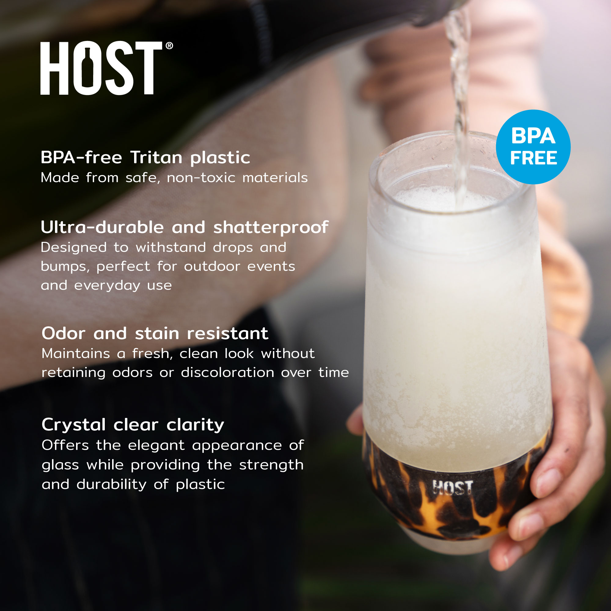 HOST® Tinted Champagne FREEZE™ Flute, set of 2 13