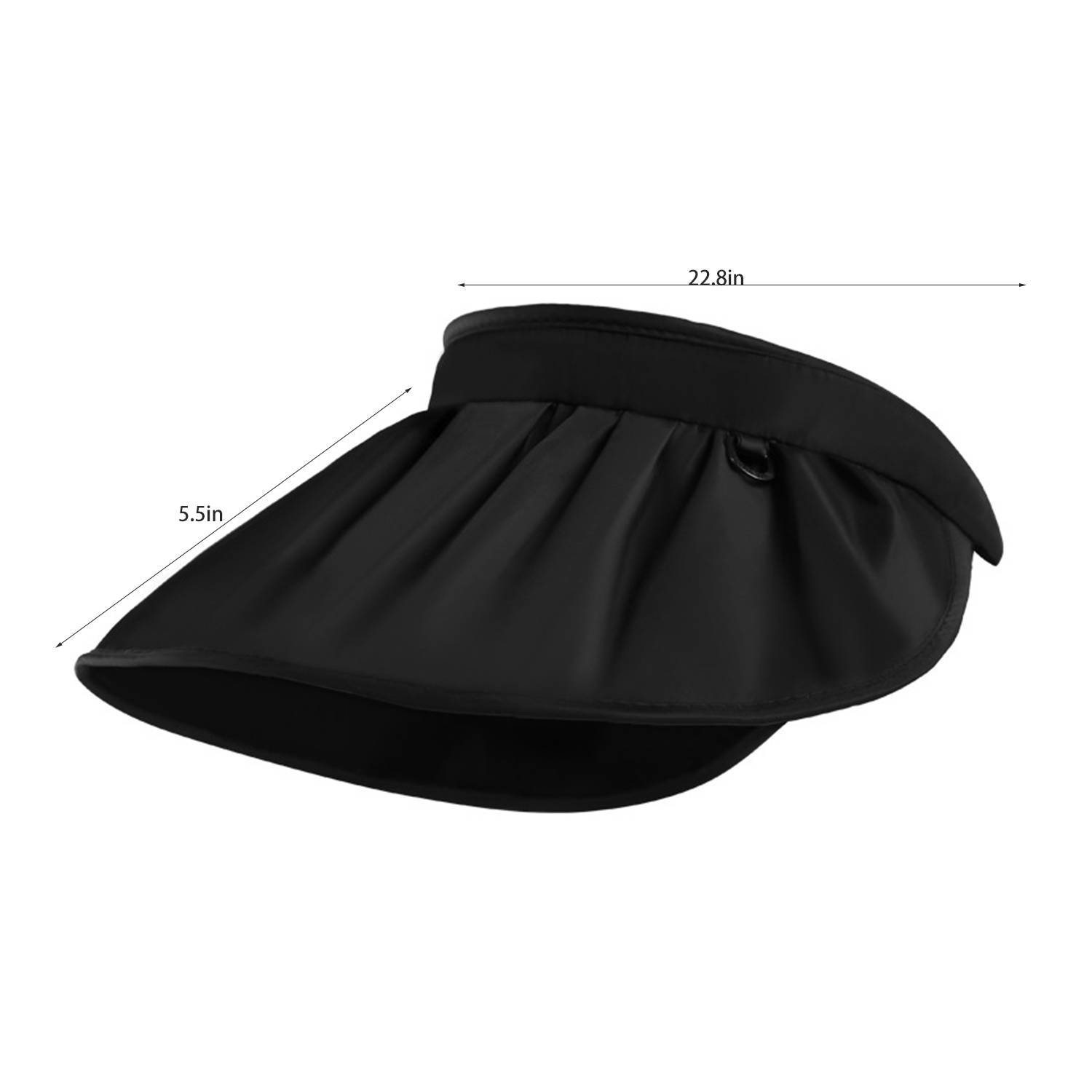 2 in 1 Foldable Headband Wide Brim Sun Visor 5