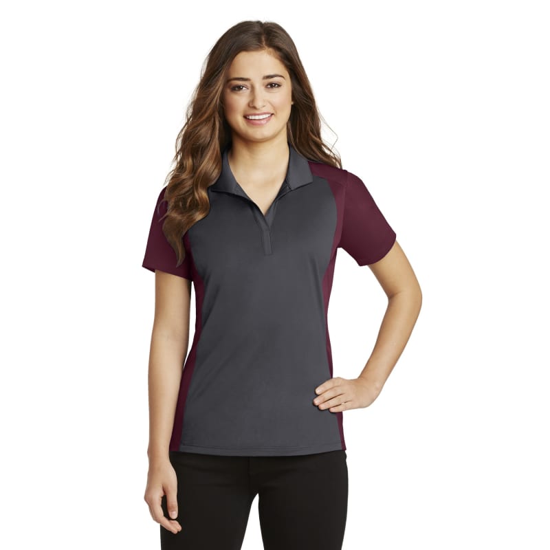 Sport-Tek Women's Colorblock Micropique Sport-Wick Polo. 25