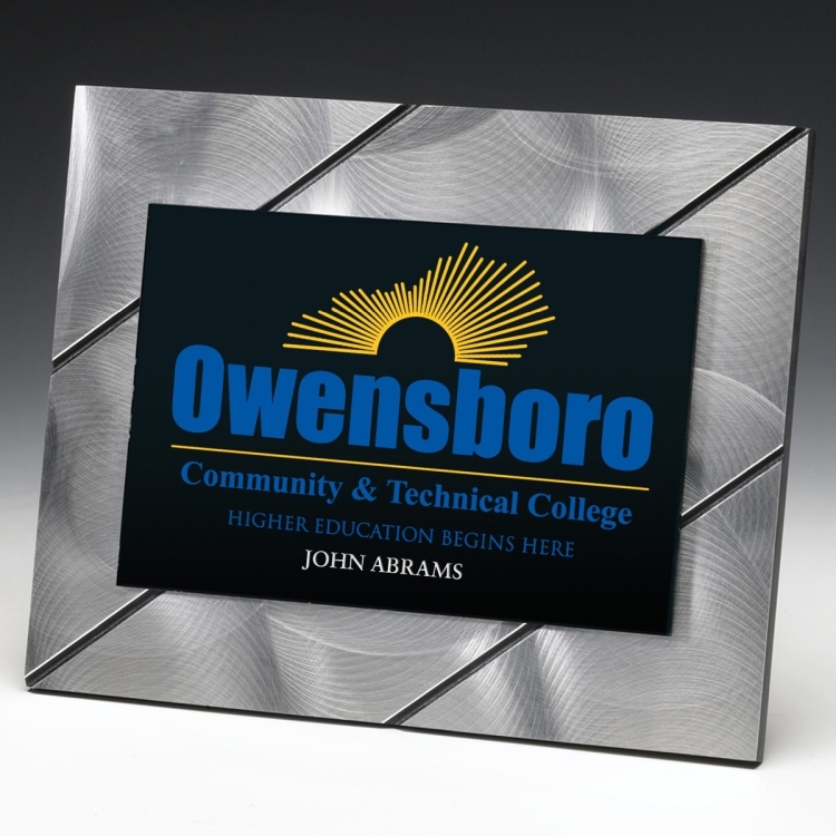 Striped Visionary Plaque (8" x 10" x 3/8") - 4 Color Process 1