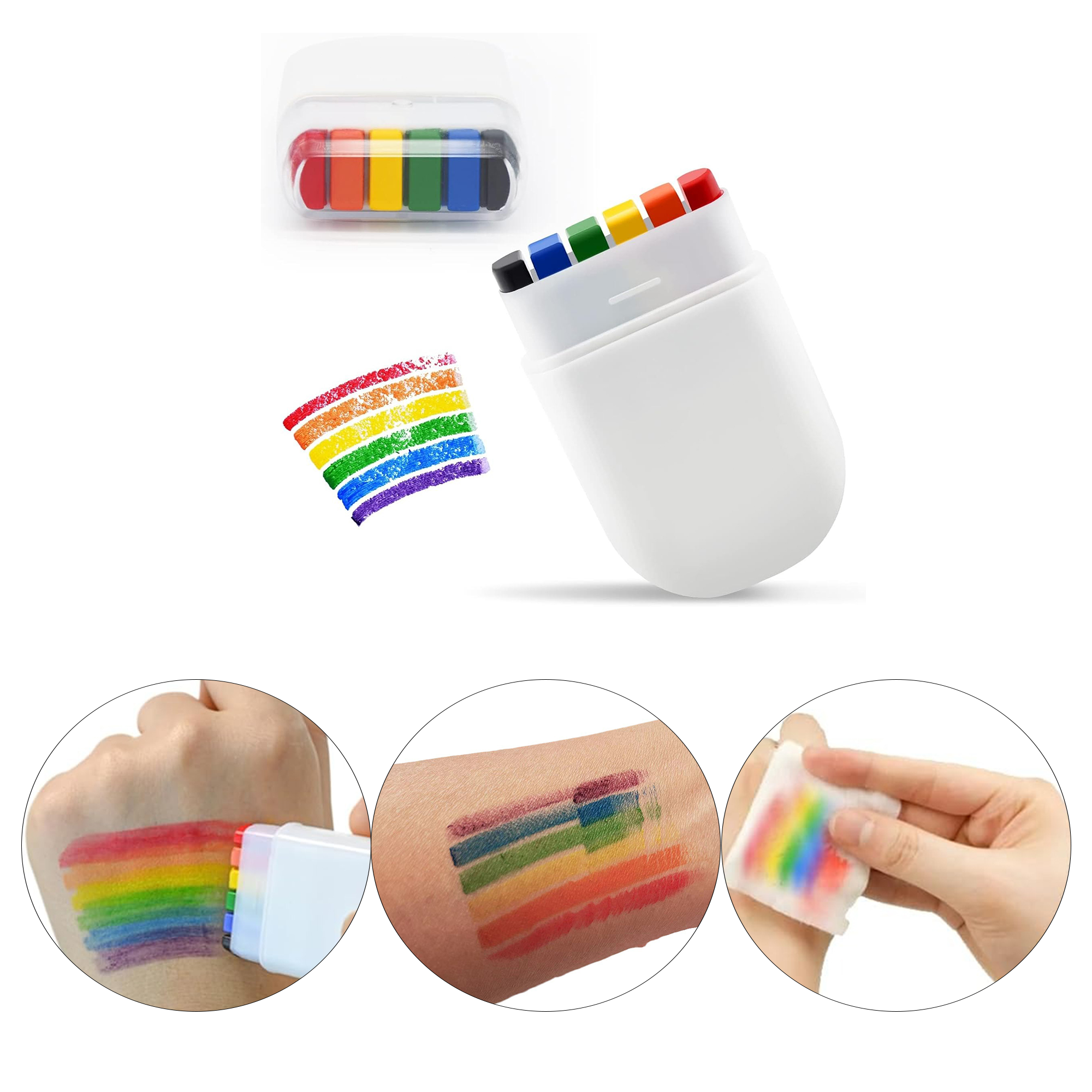 Multicolor Face Paint Crayon 4
