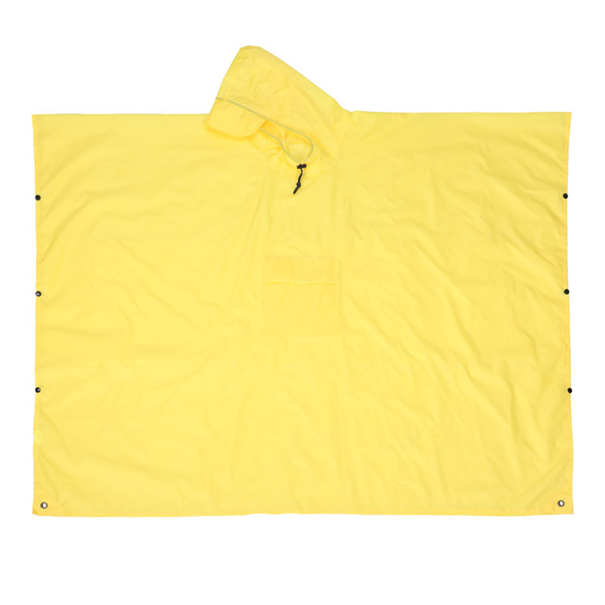 Three In One Polyester Poncho With Pack Cover And Ground Sheet 82.7" x 55.1" 4