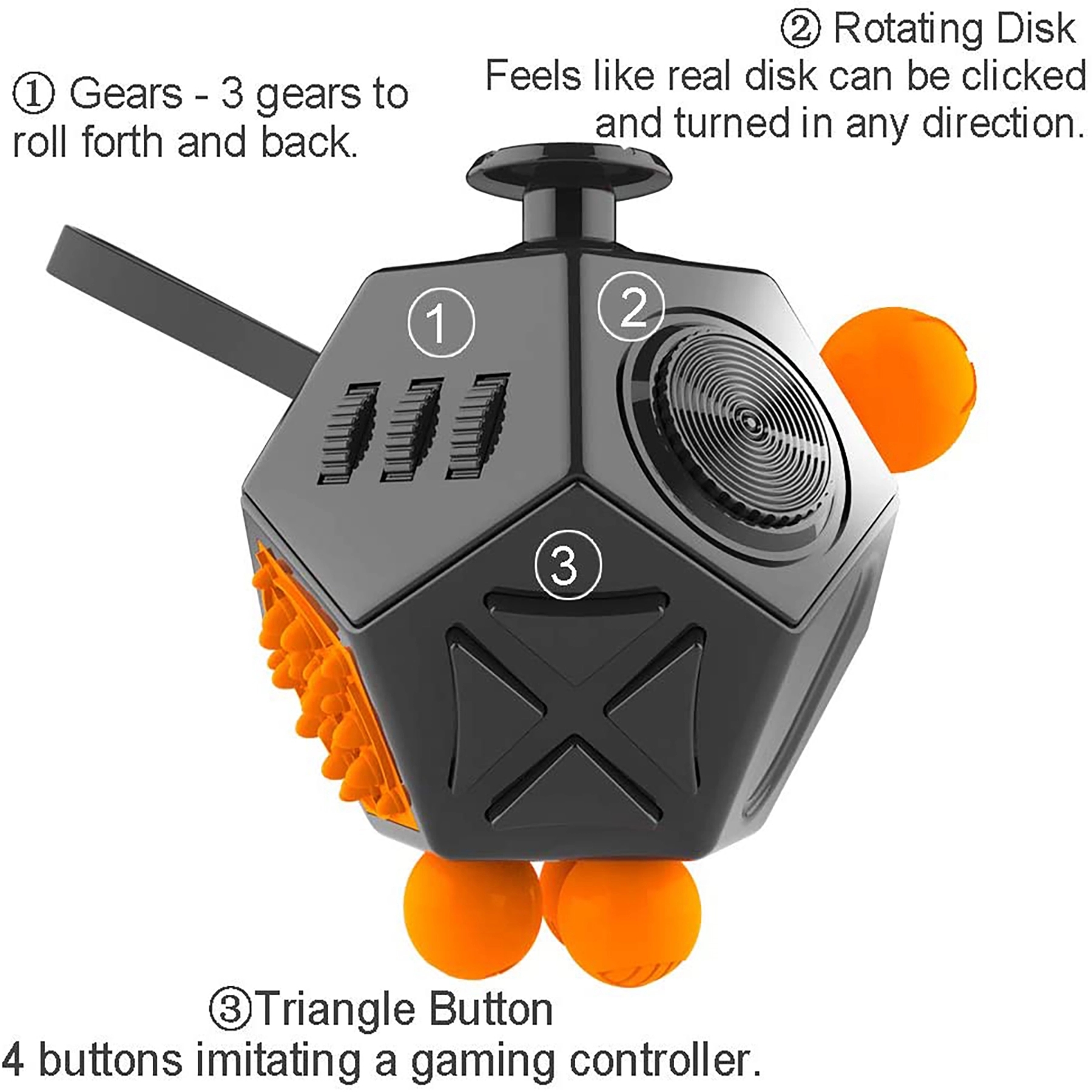 Fidget Dodecagon 12 Side Cube Relieves Stress Anxiety 13