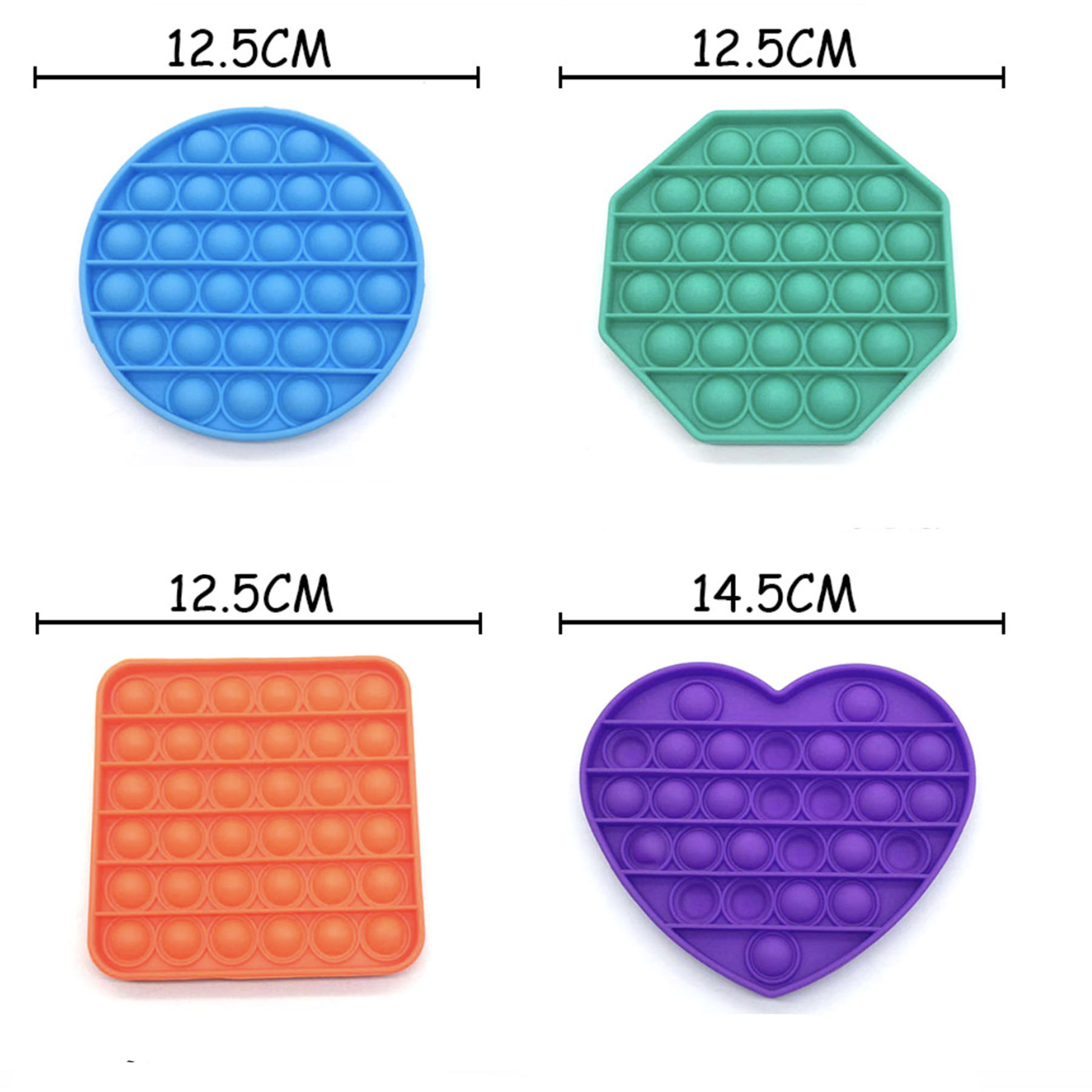 Silicone Push Pop Bubble Stress Reliever 1
