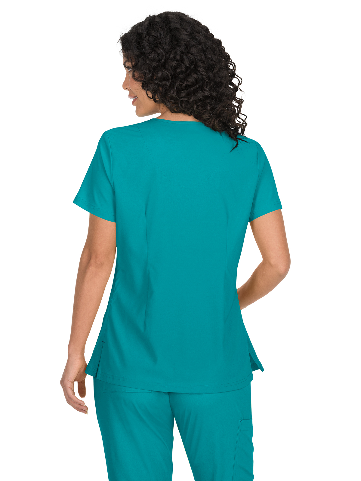 koi - Basics - Women's Four-Pocket Mock-Wrap Neck Katie Top 34