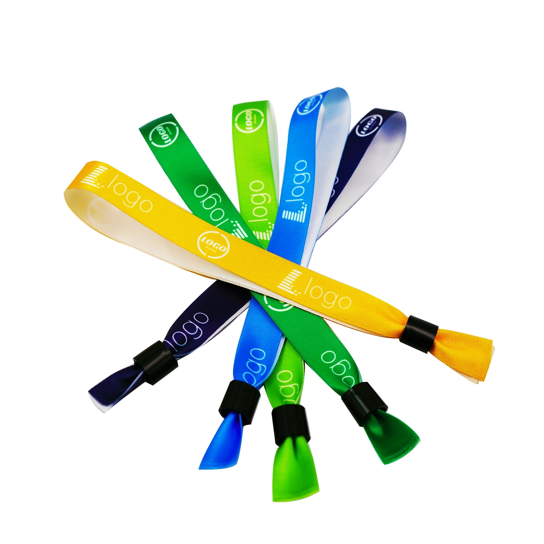 One Time Event Fabric Woven Wristband 2
