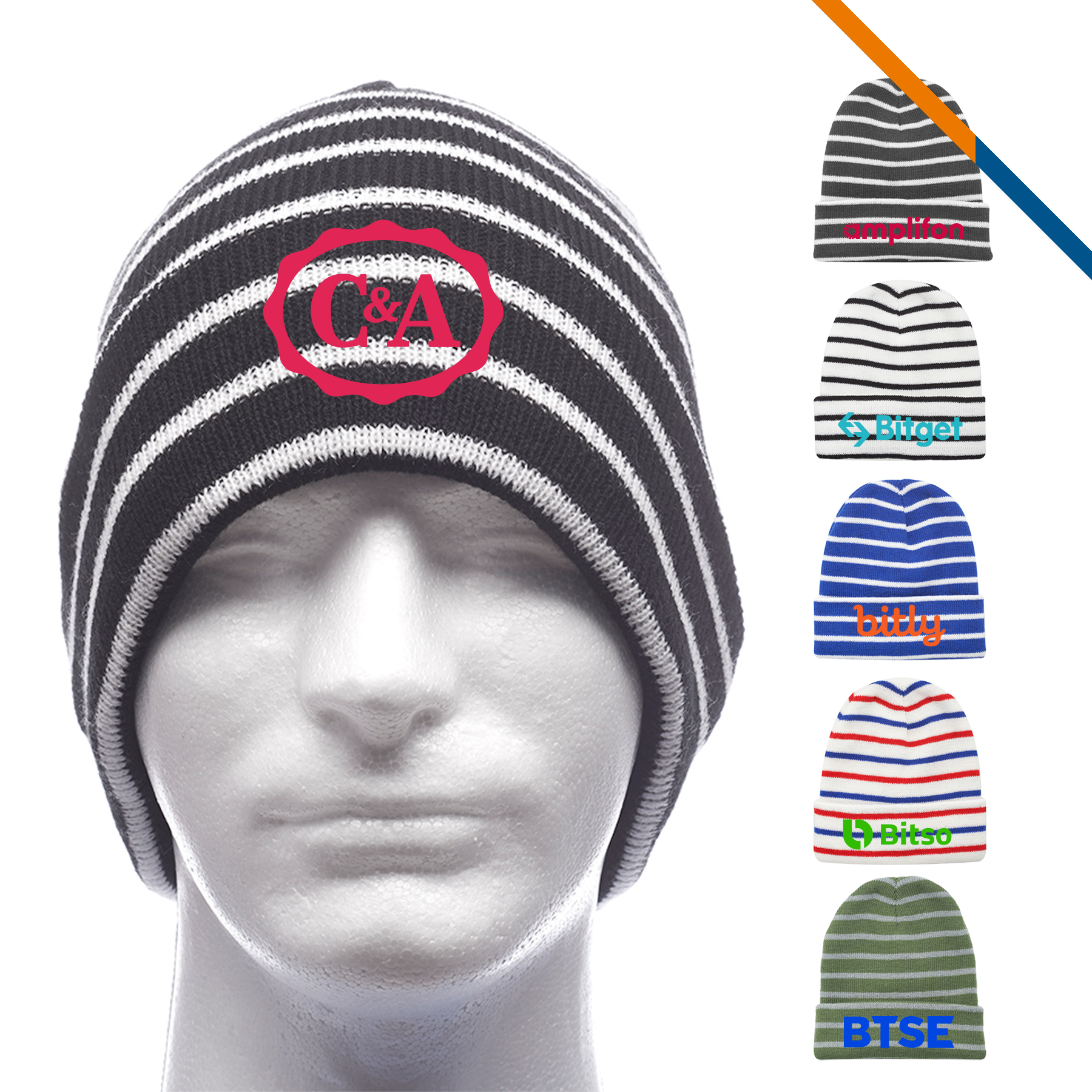 Juvia Striped Beanies 2