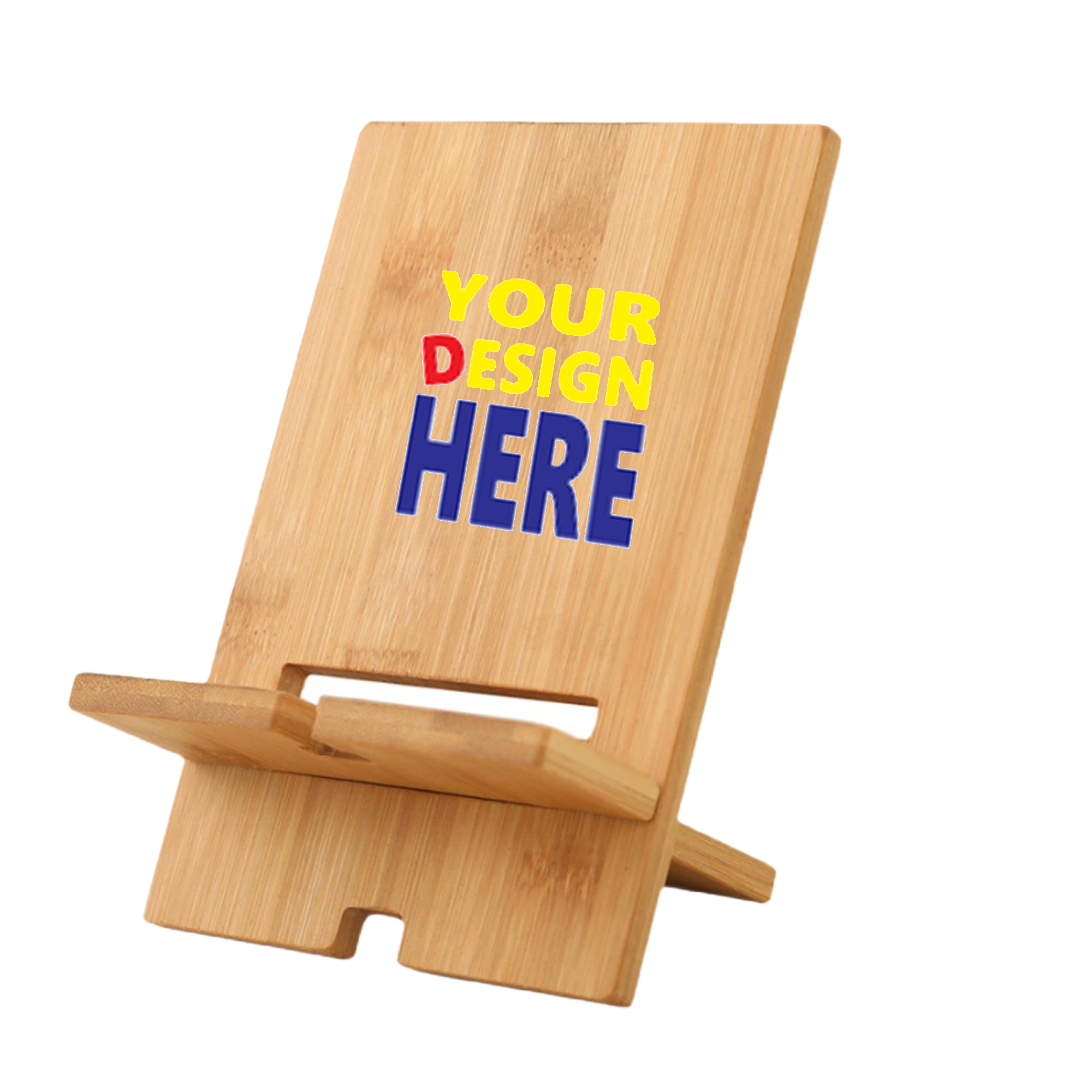 Bamboo Base Phone Charging Stand 2