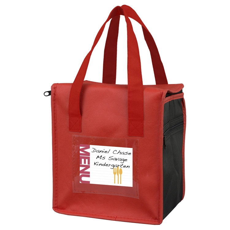 8"W x 8-1/2"H x 6"Gusset - "SUPER FROSTY" Insulated Food Delivery Bag – Lunch Size Tote 19